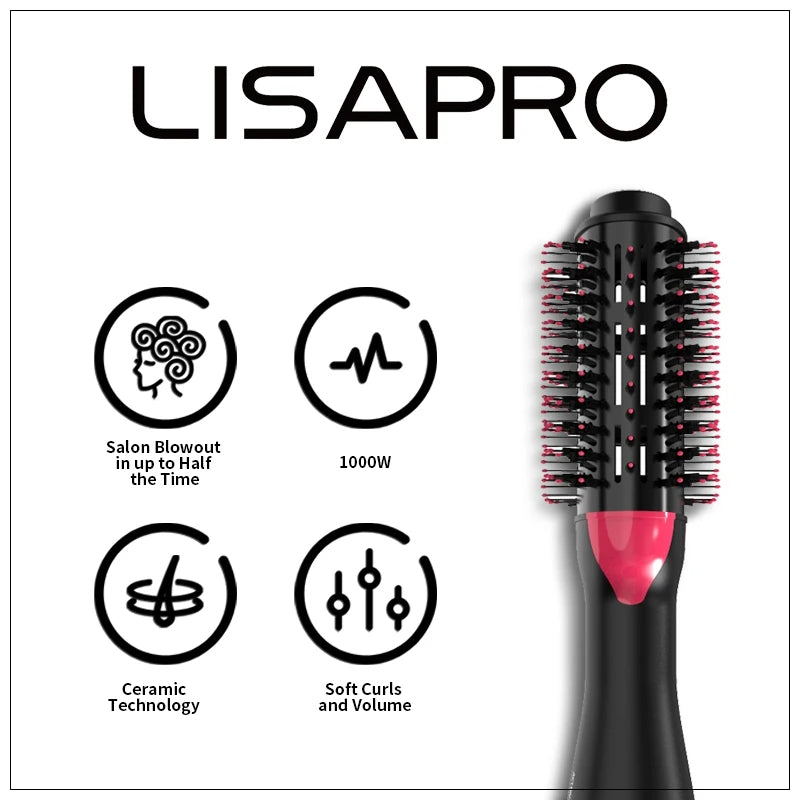 3-in-1 Hair Straightener & Blow Dryer Brush – Style, Dry & Smooth in One