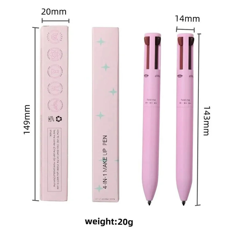 Touch Up 4-in-1 Makeup Pen – All-in-One Beauty Tool for Lips, Eyes & Brows
