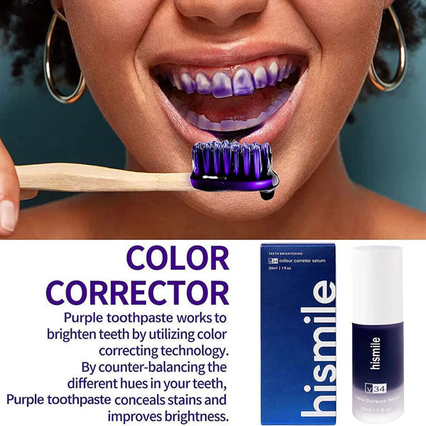 Hi Smile V34 Color Corrector Toothpaste – Brighten Your Smile Instantly