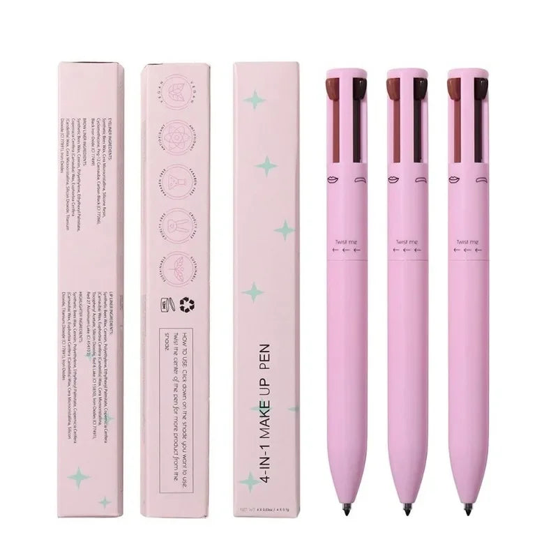 Touch Up 4-in-1 Makeup Pen – All-in-One Beauty Tool for Lips, Eyes & Brows