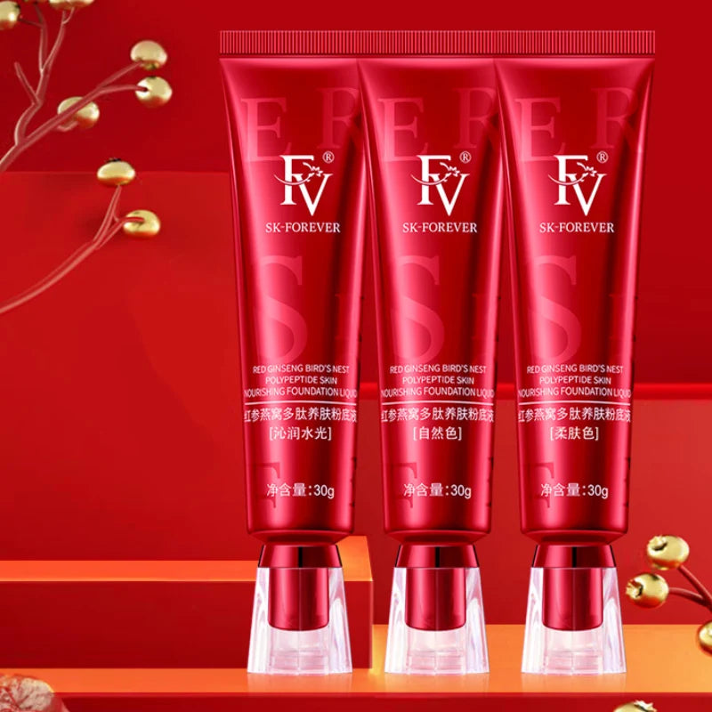 SK-FOREVER Red Ginseng Bird’s Nest Foundation – Natural Glow with Skin-Nourishing Power