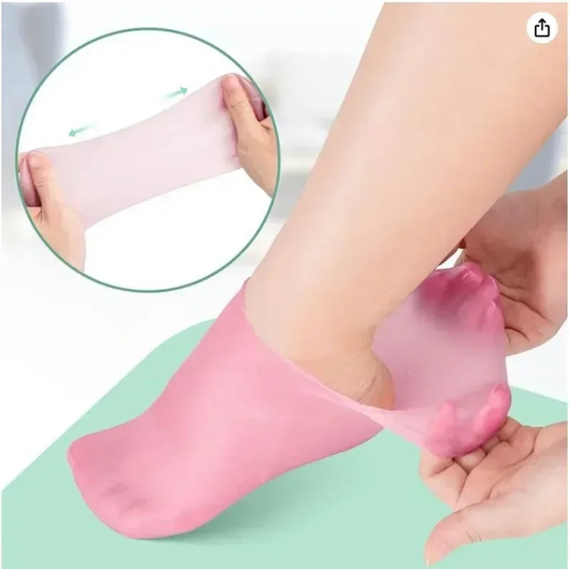 Cracked Heel Treatment Socks with Silicone Gel – Comfort & Repair