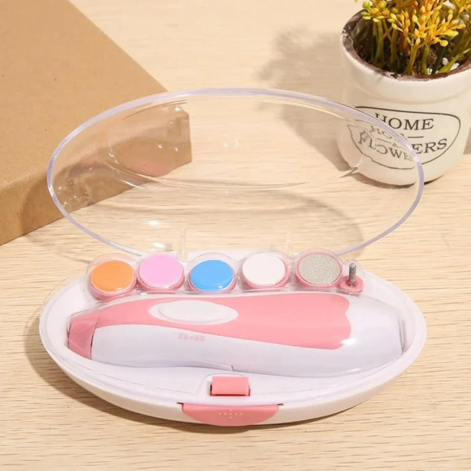 "6-in-1 Electric Baby Nail Trimmer – Safe & Gentle Nail Care Kit for Newborns, Infants & Toddlers