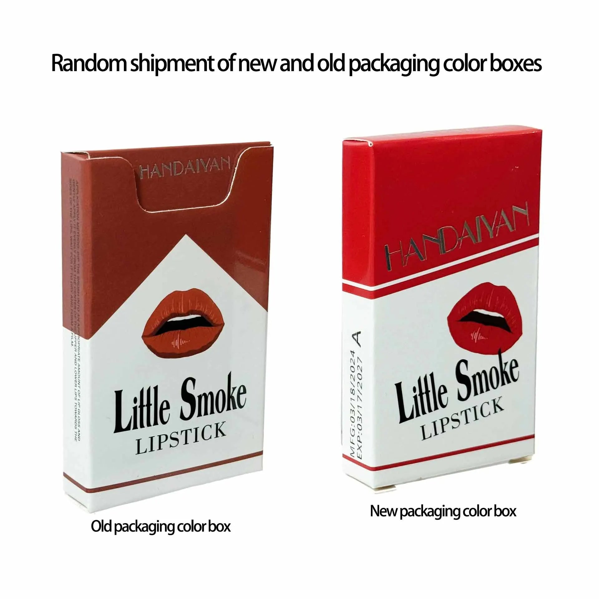 4-Piece Matte Lipstick Tube Set – Creative Cigarette Design, Waterproof & Long Wear