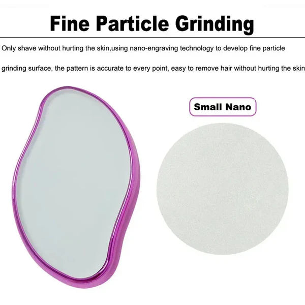 Crystal Hair Removal Stone – Painless Manual Hair Grinder for Silky Skin and Dead Skin Exfoliation