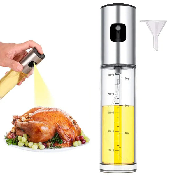 Glass Oil Sprayer for Air Fryer & BBQ – Leak-Proof and Refillable